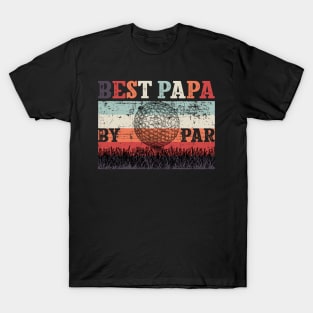 Best Papa By Par Father's Day Golf T-Shirt